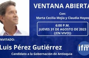 Luis Pérez avanza en su carrera por la Gobernación de Antioquia