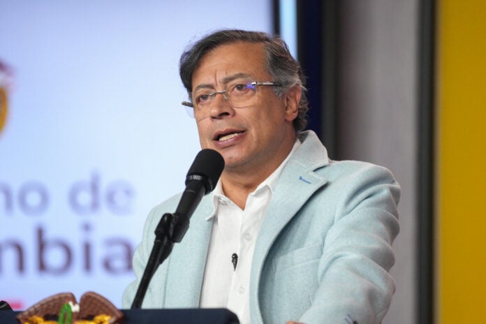 En la imagen el presidente Gustavo Petro en uno de sus Consejo de Ministros. Foto: Juan Diego Cano.