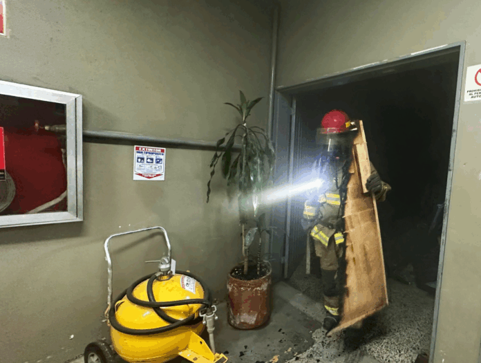 Incendio en el Palacio de Justicia de Medellín